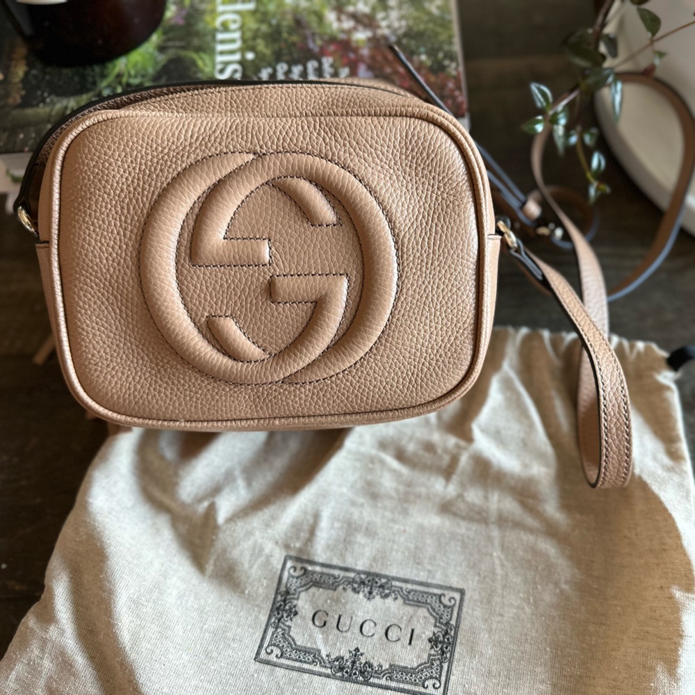 NWOT Gucci Rose Beige Disco Bag